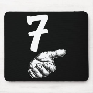 Mousepad Número 7 Duo Correspondente 67 Meme Geração Alpha