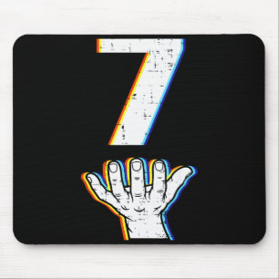 Mousepad Número 7 Fantasia de Halloween do Meme 67 Correspo
