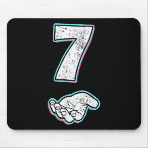 Mousepad Número 7 Fantasia de Halloween do Meme Corresponde