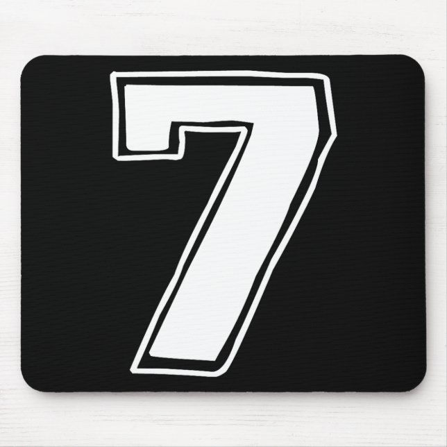 Mousepad Número 7 Seis Sete 6 7 Meme 67 Divertido Aniversár (Frente)
