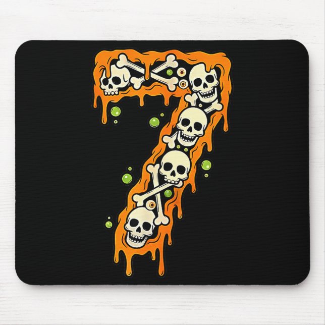 Mousepad Número 7 Seis Sete 6 7 Meme Design Engraçado Casai (Frente)