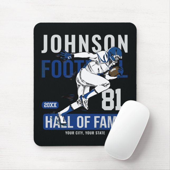 Mousepad NÚMERO DE NÚMERO DA Equipe DE Futebol Personalizad (Com mouse)