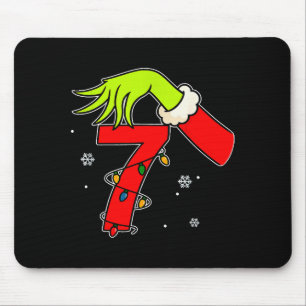 Mousepad Número Divertido 7 Natal 67 Seis Sete Meme Xmas Ho