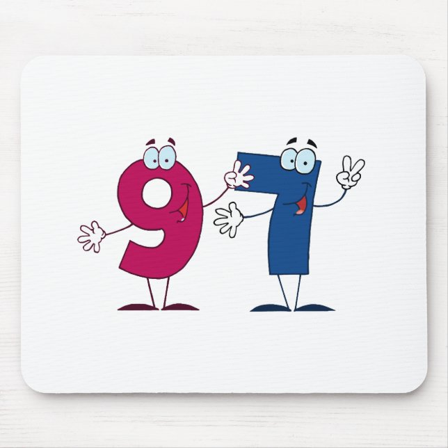 Mousepad Número Feliz 97 (Frente)