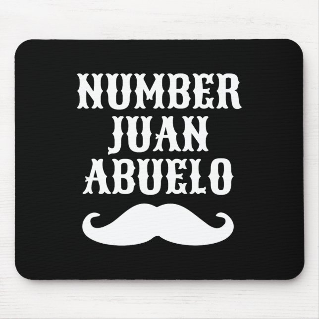 Mousepad Número Juan Abuelo, Espanhol, Ofertas do Melhor Pa (Frente)