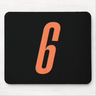 Mousepad Número Laranja 6 7 Funny Meme Halloween Correspond