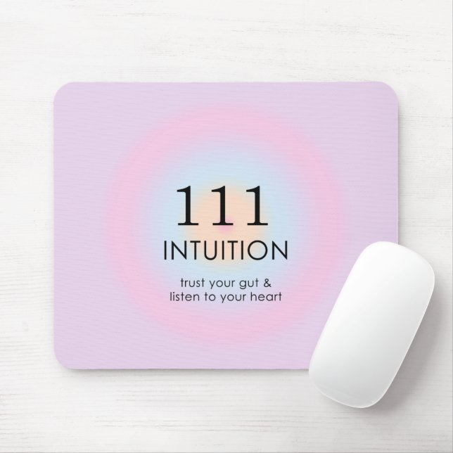 Mousepad Números Anjos Modernos Numerologia 111 Intuição (Com mouse)