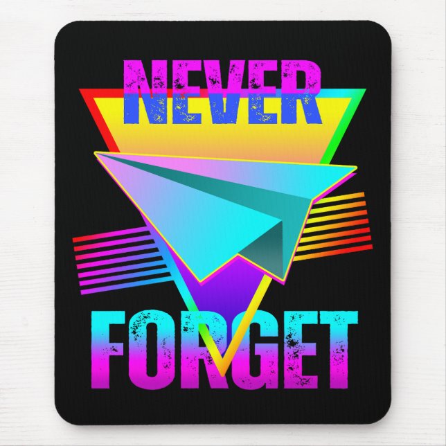Mousepad Nunca Esqueça Avião de Papel (Frente)