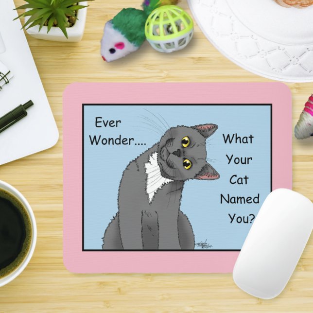 Mousepad Nunca Mais Admirável Gato Azul (Criador carregado)