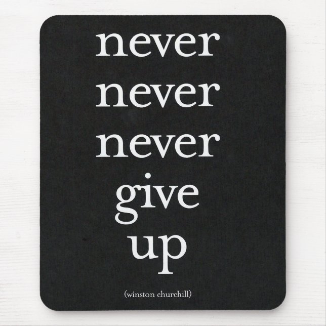 Mousepad Nunca, Nunca Desista (Frente)