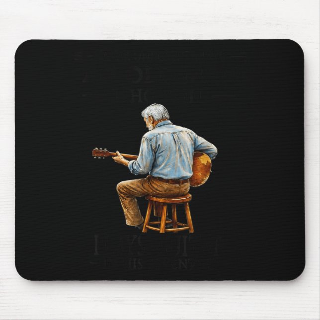 Mousepad Nunca Subestime o Velho que Arte Gráfica (Frente)