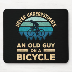 Mousepad Nunca Subestime Uma Cara Velha Numa Bicicleta Engr
