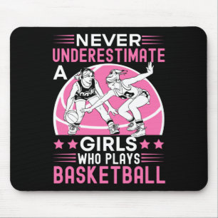 Mousepad Nunca Subestime Uma Garota Que Joga Basquete