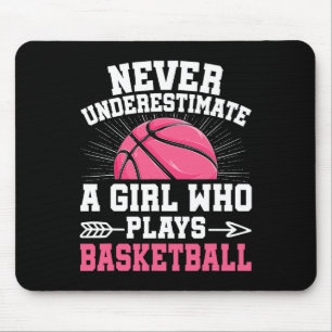 Mousepad Nunca Subestime Uma Garota Que Joga Bysketbyll Lo