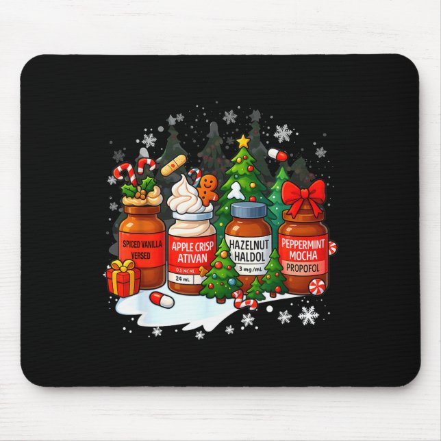 Mousepad Nurse Medical Profol Ativan Haldo Christmas Health (Frente)