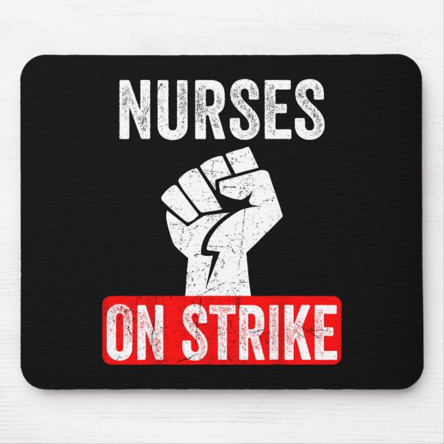 Mousepad Nurses On Strike Nnu National Nurses United Staffi (Frente)