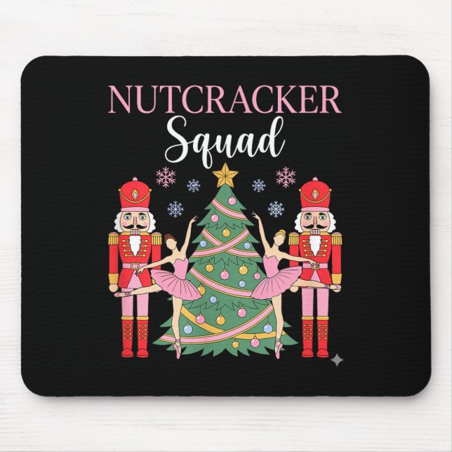Mousepad Nutcracker Ballet Christmas Ballerina Nk Dance Squ (Frente)
