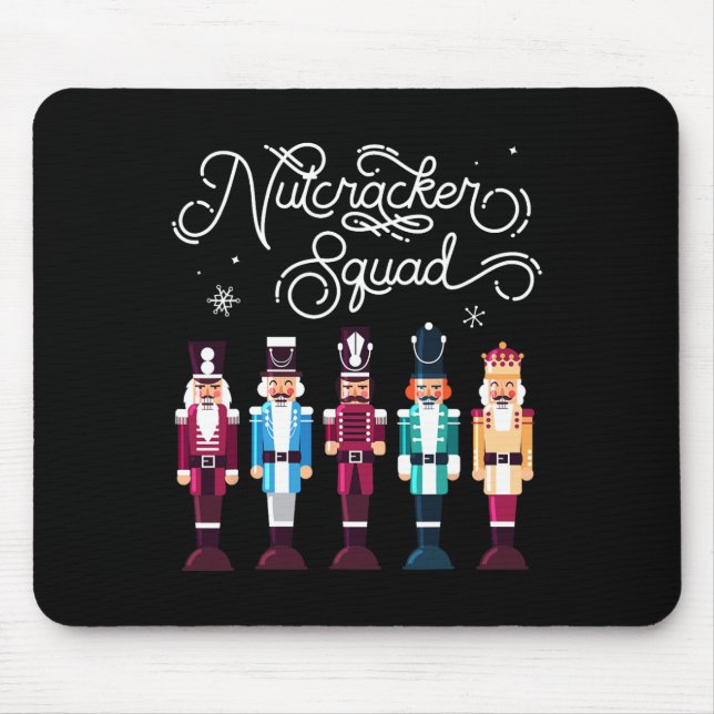 Mousepad Nutcracker Squad Holiday Christmas Boy Girl Women (Frente)