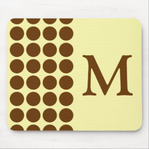 Mousepad Nutmeg Cream Pontos Neutros com monograma