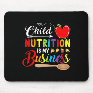Mousepad Nutrição Infantil É Minha Maçã Bonita De Volta Par