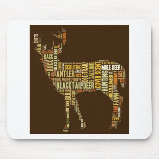 Mousepad Nuvem da palavra da caça