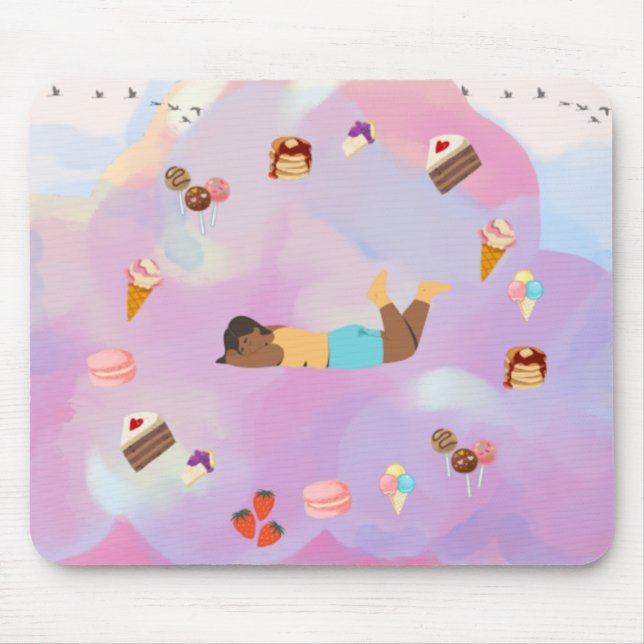 Mousepad nuvem de comida (Frente)