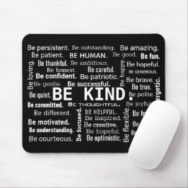 Mousepad Nuvem de Palavras Inspiradoras SEJA GENTIL