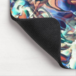 Mousepad Nuvens coloridas esculpidas em tons de azul e marr