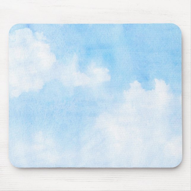 Mousepad Nuvens da aguarela e fundo do céu (Frente)