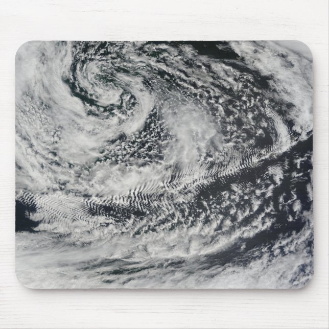 Mousepad Nuvens de ondas em forma de navio 2 (Frente)