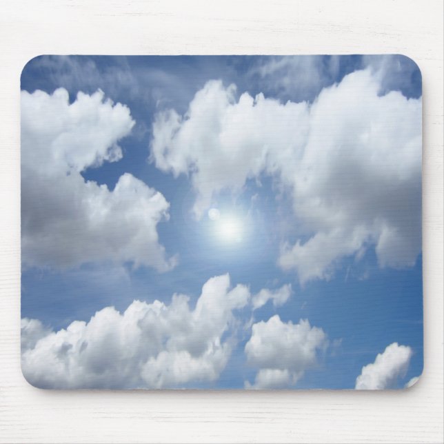 Mousepad Nuvens do Céu Azul + suas ideias (Frente)