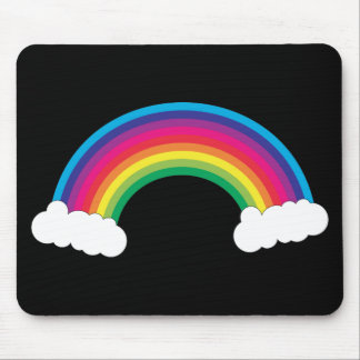 Mousepad Nuvens e Arco-Íris Negros Tortos