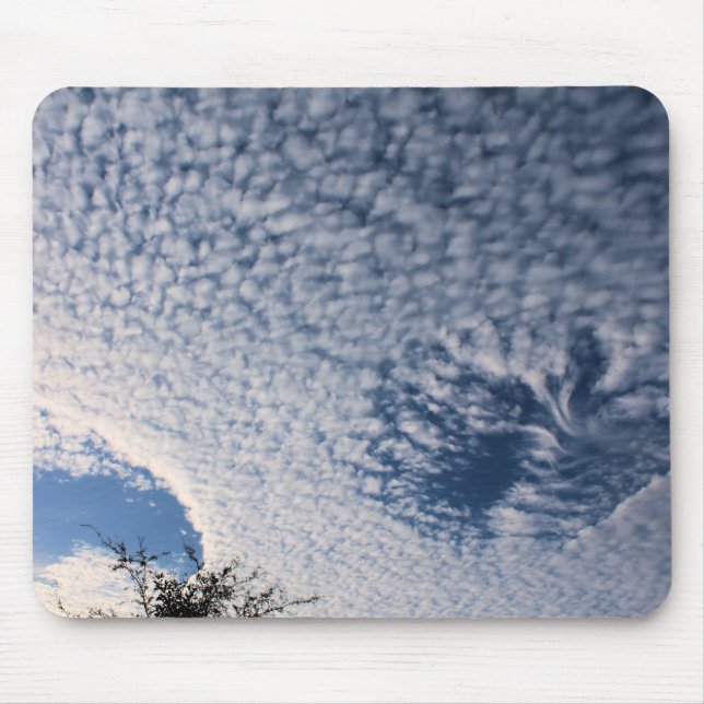Mousepad Nuvens furadas ao nascer do sol (Frente)