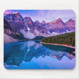 Mousepad Nuvens rosados antes do nascer do sol no lago