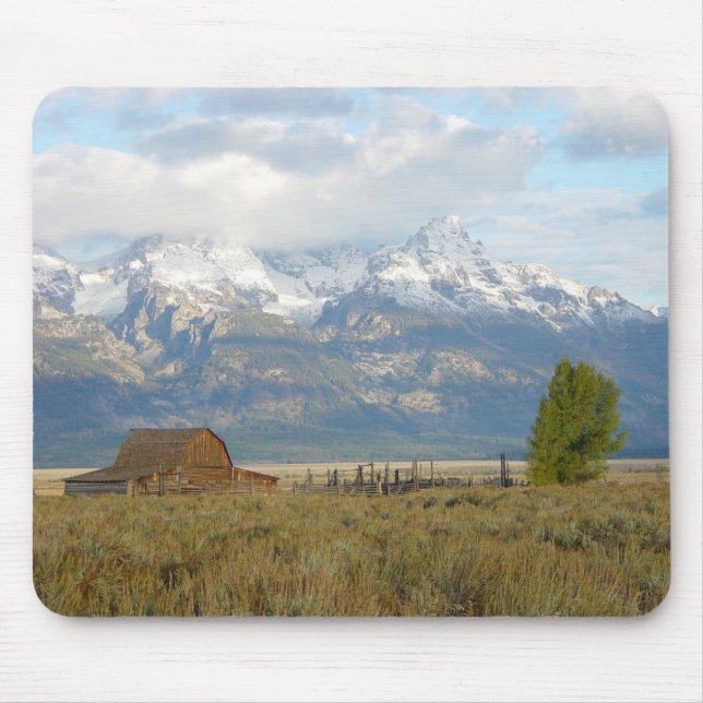 Mousepad Nuvens sobre as montanhas de Teton (Frente)