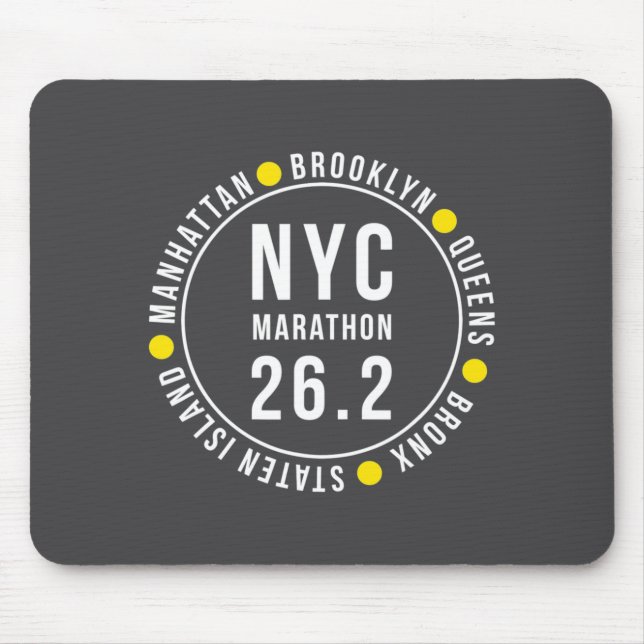Mousepad Nyc New York Souvenir Marathon Runner _1  (Frente)