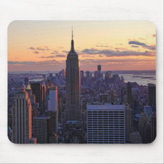 Mousepad NYC Skyline imediatamente antes do pôr do sol