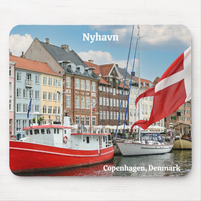 Mousepad Nyhavn Copenhagen Dinamarca (Frente)