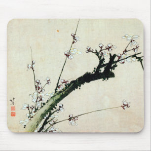 Mousepad o 梅花, ameixa do 北斎 floresce, Hokusai, Ukiy