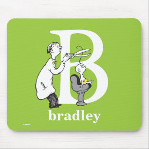 Mousepad O ABC do Dr. Seuss: Letra B - Branco Adicione se