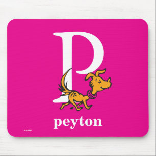 Mousepad O ABC do Dr. Seuss: Letra P - Branco Adicione se