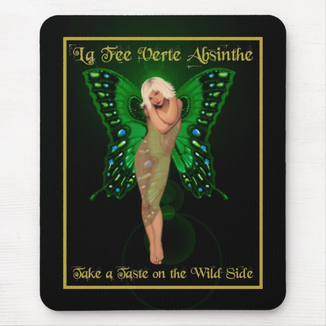 Mousepad O absinto feericamente verde (Frente)
