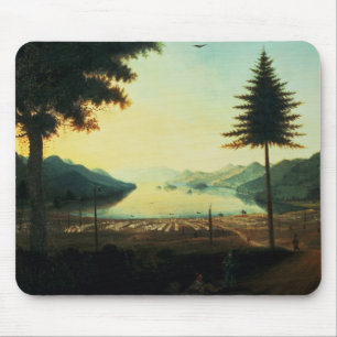 Mousepad O acampamento no lago George, New York, 1759 (óle