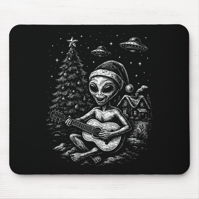 Mousepad O Alien Ama o Natal  (Frente)