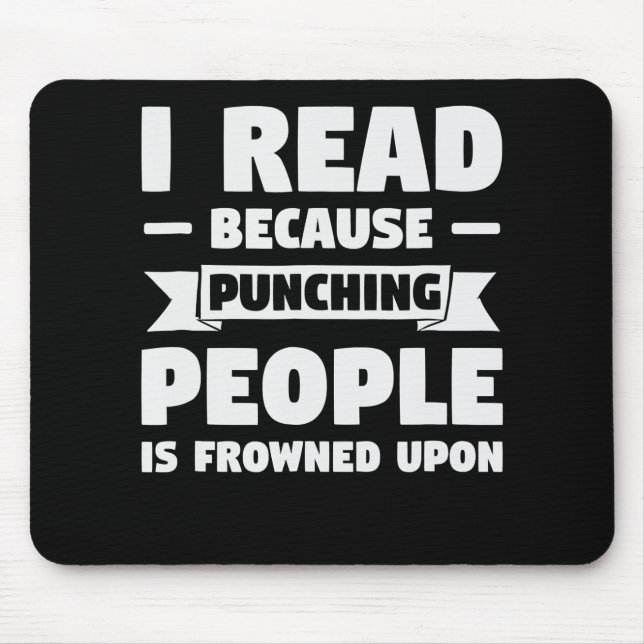 Mousepad o amante do livro leio porque o presente bibliográ (Frente)