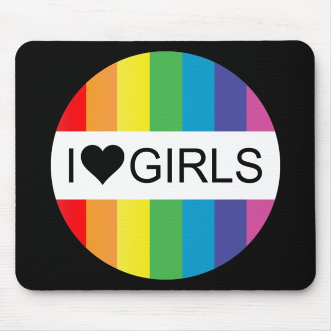Mousepad o amor do arco-íris. (Frente)