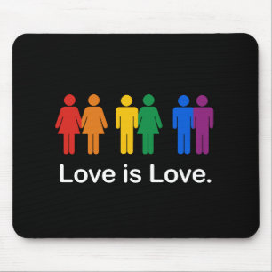 MOUSEPAD O AMOR É PRETO DO AMOR