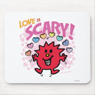 Mousepad O amor é senhorita pequena Assustador