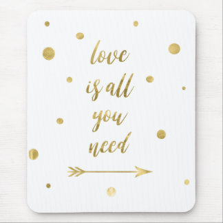 Mousepad O amor é tudo que você precisa o tapete do rato