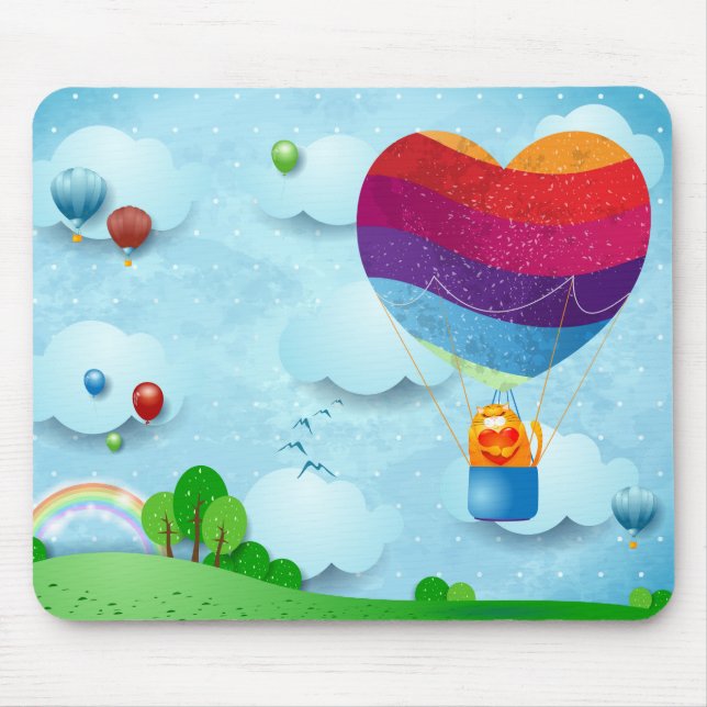 Mousepad O amor está no ar (Frente)